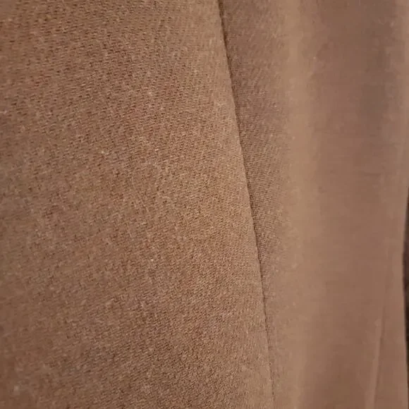 House Of Harlow 1960 Burnt Brown Wool Blend Long Peacoat XS Winter Travel Work - Picture 14 of 16